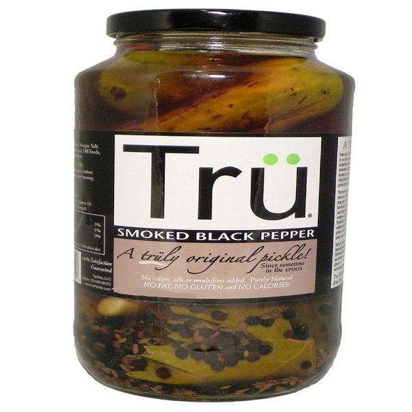 Tru Pickles Smoked Black Pepper Pickles 24 oz Jar 3701